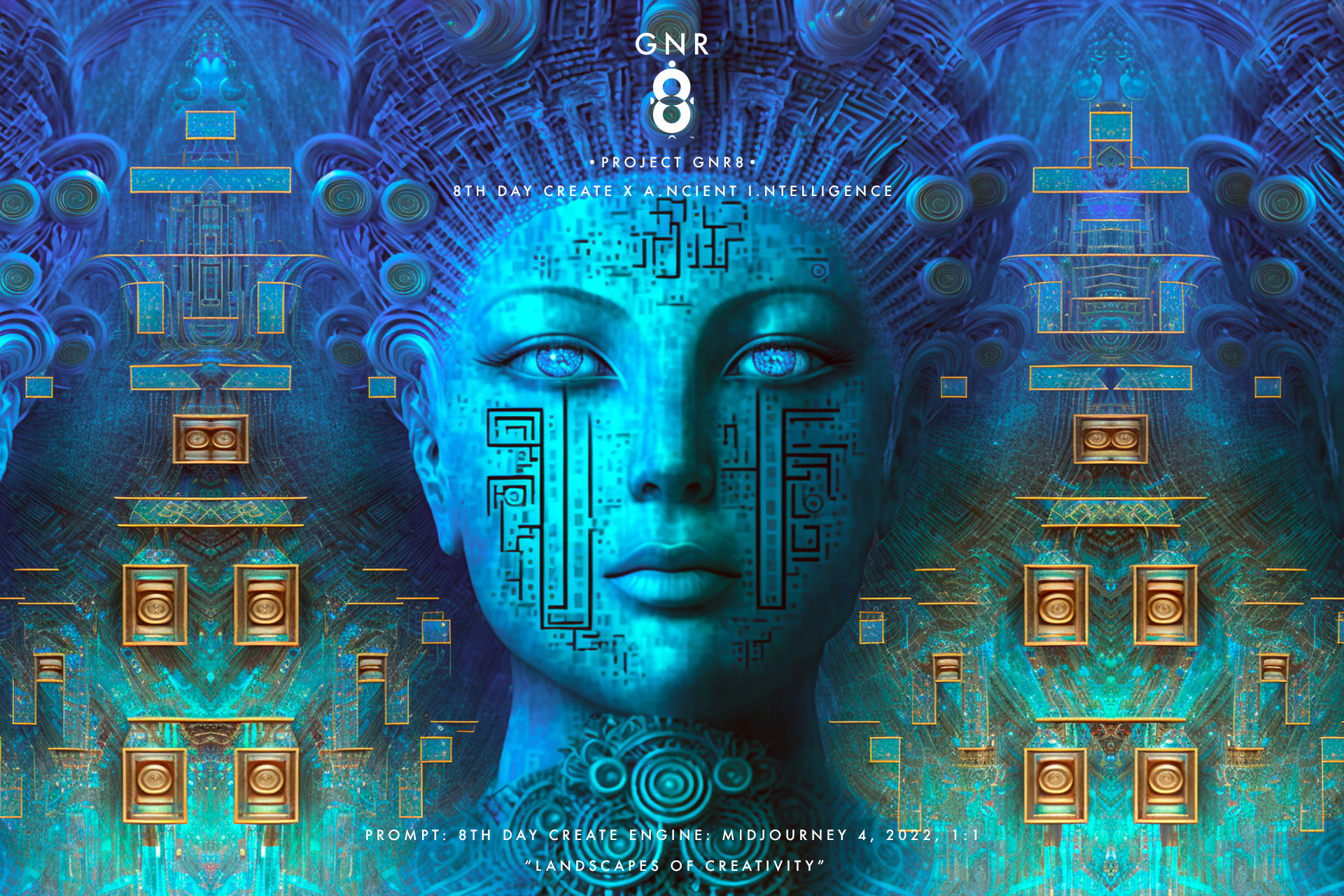 On the blockchain generated design by 8th Day Create "Project GNR8"